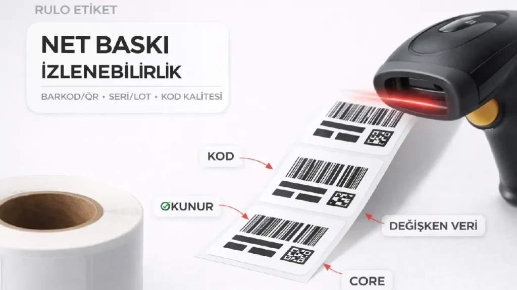 Rulo Etiket net baskı