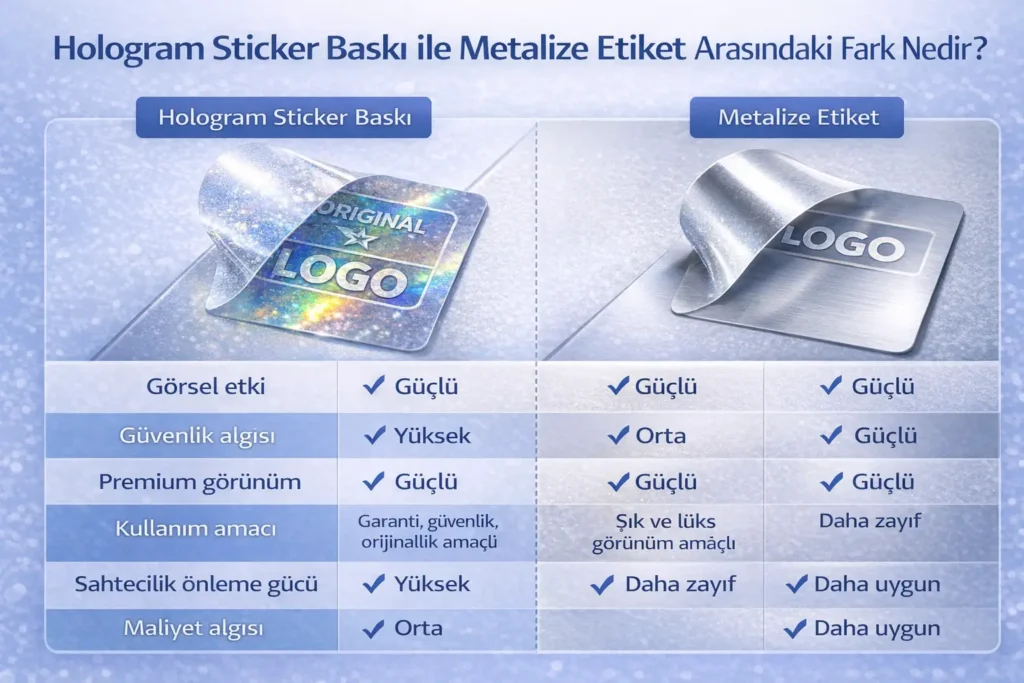 Hologram Sticker Baskı